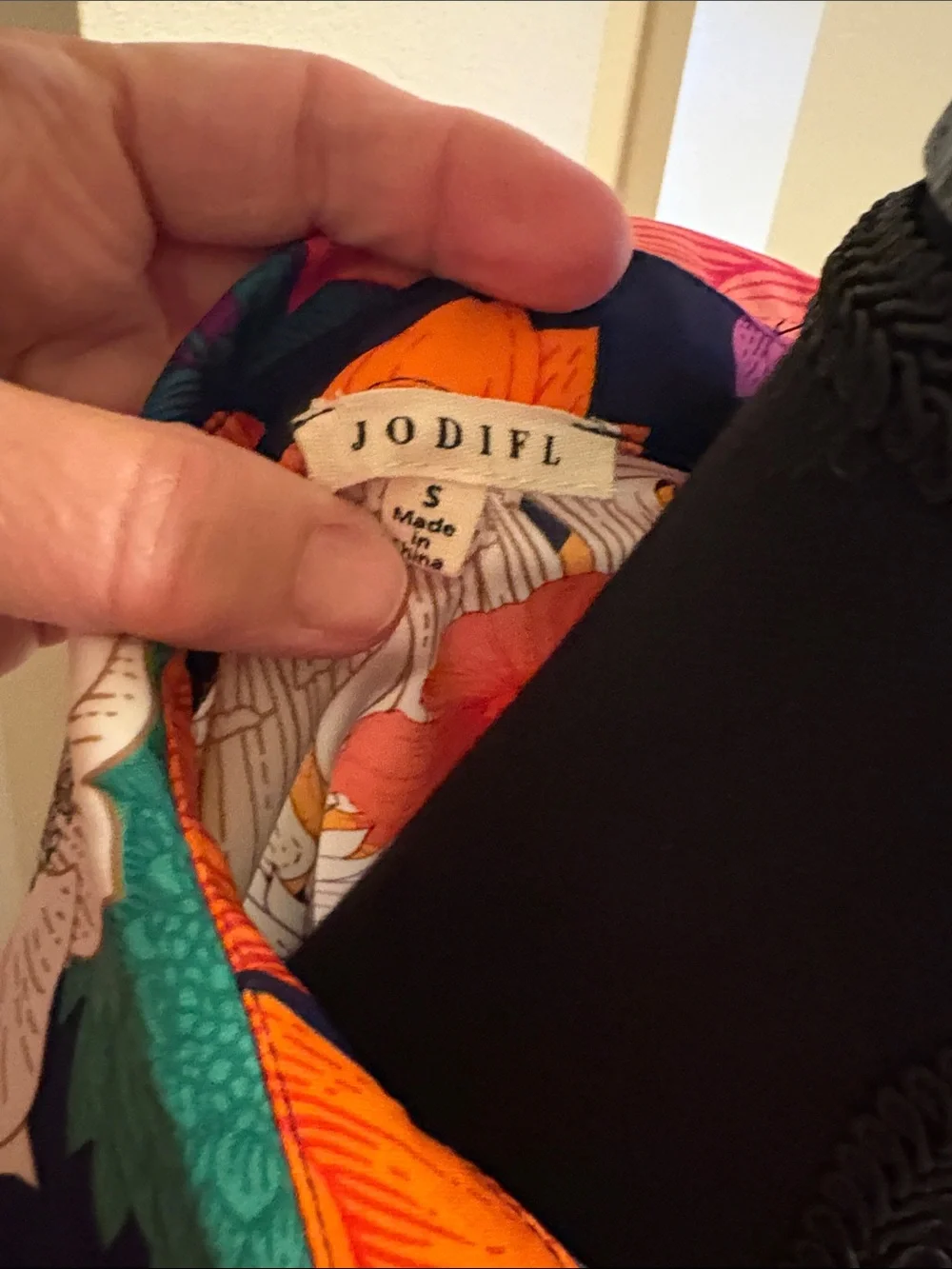 Floral Button-Up Set in Orange & Multicolor.  Fun and comfy!